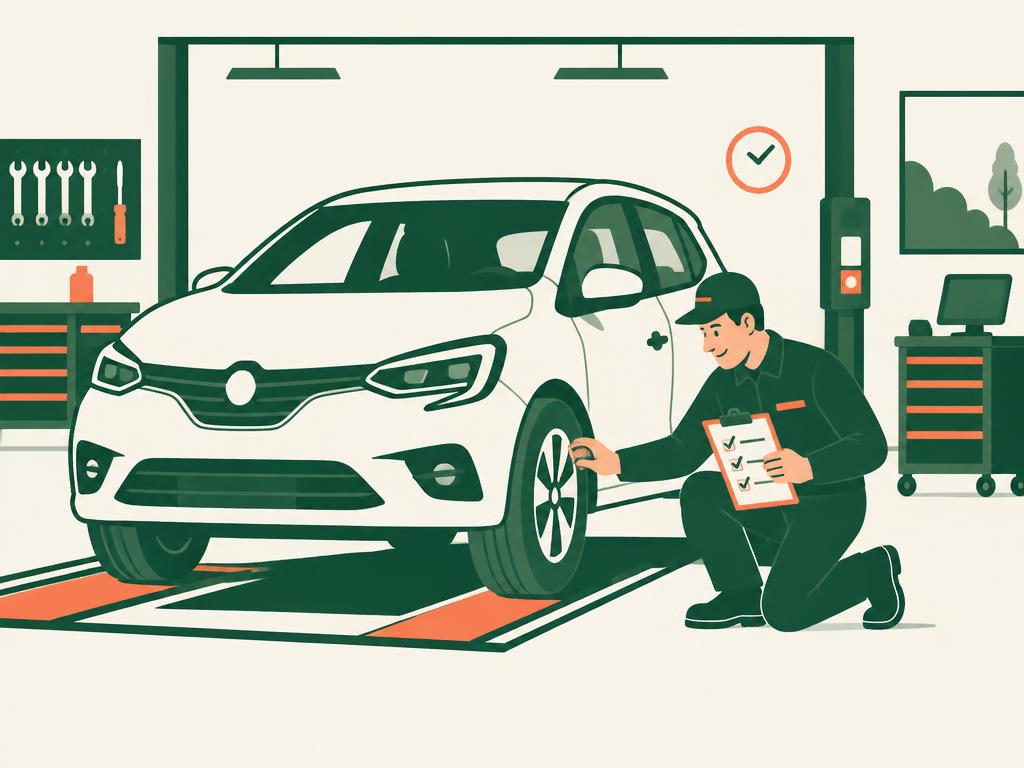 Illustration d’un contrôle technique automobile